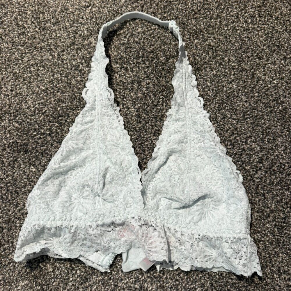 Victoria's Secret - Lace bralette, baby blue